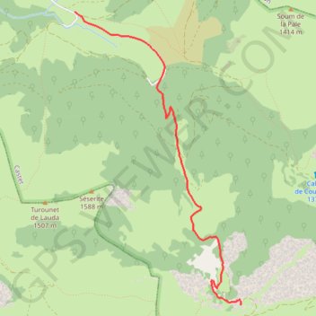 Itinéraire Port castet aux cabanes escalac, distance, dénivelé, altitude, carte, profil, trace GPS