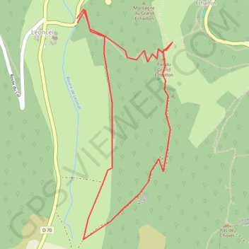 Itinéraire Le pas du Grand Echaillon, distance, dénivelé, altitude, carte, profil, trace GPS