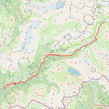 Itinéraire Chemin du Petit Bonheur, Modane - Bonneval sur Arc, distance, dénivelé, altitude, carte, profil, trace GPS
