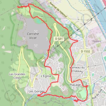 Itinéraire Hauts de Sassenage, distance, dénivelé, altitude, carte, profil, trace GPS
