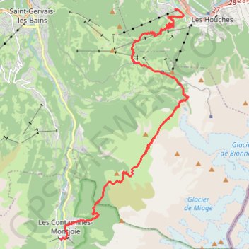 Itinéraire NewTrack, distance, dénivelé, altitude, carte, profil, trace GPS