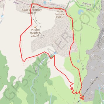 Itinéraire Pic de Soularac, distance, dénivelé, altitude, carte, profil, trace GPS