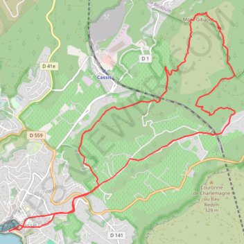 Itinéraire Défi Calendal de Cassis, distance, dénivelé, altitude, carte, profil, trace GPS