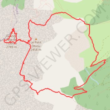 Itinéraire Obiou par l escalier de la Fuvelle (Devoluy), distance, dénivelé, altitude, carte, profil, trace GPS