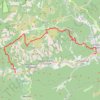Itinéraire Parcours 10 rouge Traversée du Caroux - Espace Trail Montagnes du Caroux, distance, dénivelé, altitude, carte, profil, trace GPS
