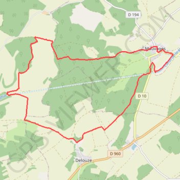 Itinéraire Randonnée de Mauvage, distance, dénivelé, altitude, carte, profil, trace GPS