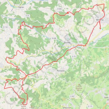 Itinéraire Messimy - 2024-18654052, distance, dénivelé, altitude, carte, profil, trace GPS