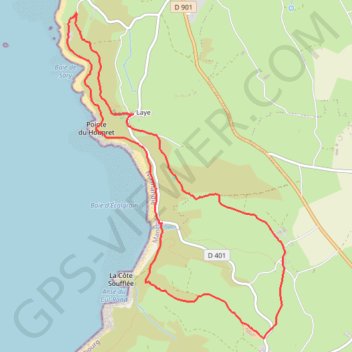 Itinéraire Auderville (50440), distance, dénivelé, altitude, carte, profil, trace GPS