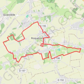 Itinéraire Sentier des Héringaux - Roquetoire, distance, dénivelé, altitude, carte, profil, trace GPS