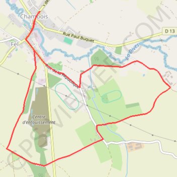 Itinéraire Pays d'Auge Ornais - Tour du Donjon, distance, dénivelé, altitude, carte, profil, trace GPS