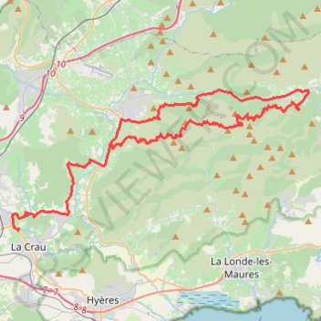 Itinéraire camp bourjas2, distance, dénivelé, altitude, carte, profil, trace GPS