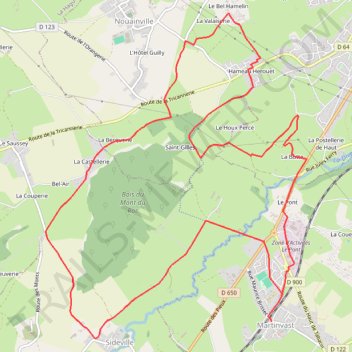 Itinéraire 1 - 2026 RdC Pédestre 14 km V1, distance, dénivelé, altitude, carte, profil, trace GPS