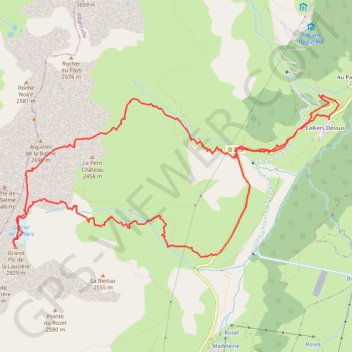 Itinéraire Grand Pic de la Lauzière, distance, dénivelé, altitude, carte, profil, trace GPS
