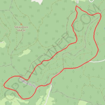 Itinéraire Chemins du Cœur des Vosges - La grotte de l'Ermite, distance, dénivelé, altitude, carte, profil, trace GPS