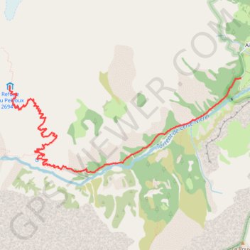 Itinéraire Montée au refuge de Pelvoux, distance, dénivelé, altitude, carte, profil, trace GPS