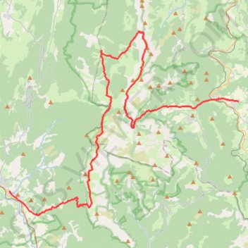 Itinéraire PARCOURS-56km-IBP261-hiking, distance, dénivelé, altitude, carte, profil, trace GPS