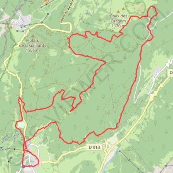 Itinéraire Grande verte, distance, dénivelé, altitude, carte, profil, trace GPS