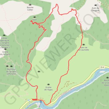 Itinéraire 8 mai 2012 12:35:14, distance, dénivelé, altitude, carte, profil, trace GPS