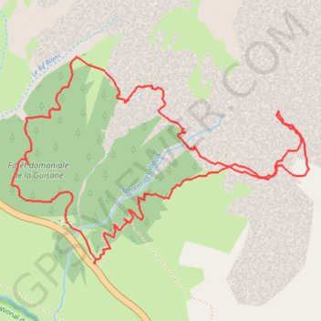 Itinéraire Colombe-Rif Blanc (oisans), distance, dénivelé, altitude, carte, profil, trace GPS