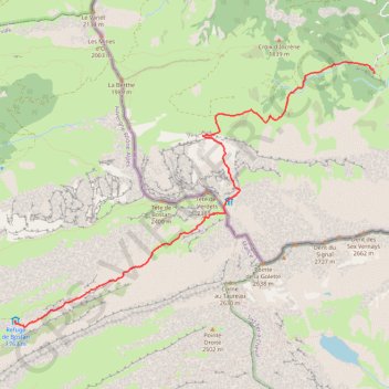 Itinéraire Tour des dents blanches J1, distance, dénivelé, altitude, carte, profil, trace GPS