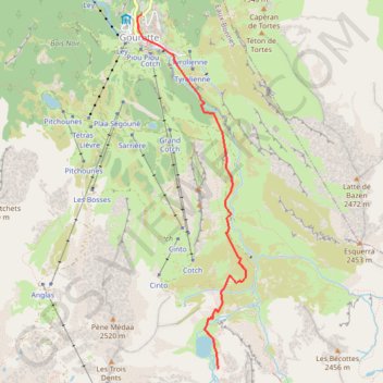 Itinéraire Lac d'anglas, distance, dénivelé, altitude, carte, profil, trace GPS