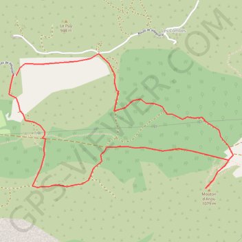 Itinéraire Mouton d'Anou, distance, dénivelé, altitude, carte, profil, trace GPS