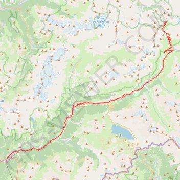 Itinéraire Modane-Col de l'Iseran, distance, dénivelé, altitude, carte, profil, trace GPS