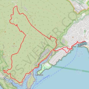 Itinéraire Cassis, calanque d'EnVau, col de la Gardiole, distance, dénivelé, altitude, carte, profil, trace GPS