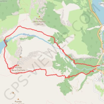 Itinéraire COCHATA en circuit, distance, dénivelé, altitude, carte, profil, trace GPS