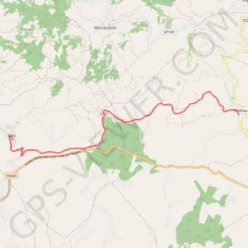 Itinéraire De Pietracalla à Toro, distance, dénivelé, altitude, carte, profil, trace GPS