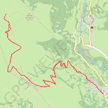 Itinéraire Luchon Benqué Cabanne de Courreau, distance, dénivelé, altitude, carte, profil, trace GPS