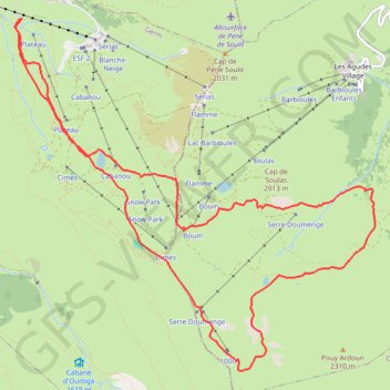 Itinéraire Montségu, distance, dénivelé, altitude, carte, profil, trace GPS
