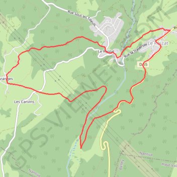 Itinéraire Le Poizat, distance, dénivelé, altitude, carte, profil, trace GPS