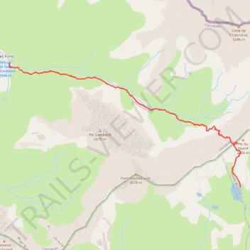 Itinéraire J3 Col Malrif, distance, dénivelé, altitude, carte, profil, trace GPS