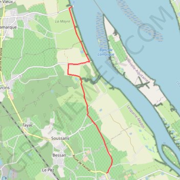 Itinéraire Le Chemin de Tours (GR 655), distance, dénivelé, altitude, carte, profil, trace GPS