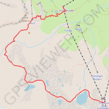 Itinéraire Schwarzee paradise, distance, dénivelé, altitude, carte, profil, trace GPS