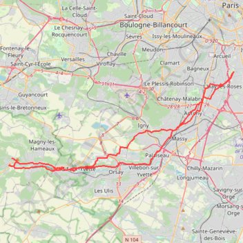 Itinéraire VIJF to CHEV, distance, dénivelé, altitude, carte, profil, trace GPS