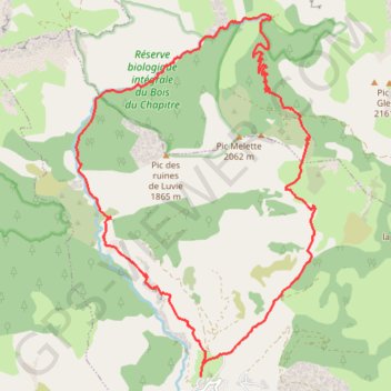 Itinéraire Chaudun, aux sources du Petit Buëch, distance, dénivelé, altitude, carte, profil, trace GPS
