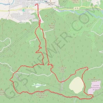 Itinéraire Anastasie Plateau des Thémes, distance, dénivelé, altitude, carte, profil, trace GPS