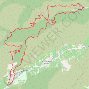 Itinéraire Les Borrels, distance, dénivelé, altitude, carte, profil, trace GPS