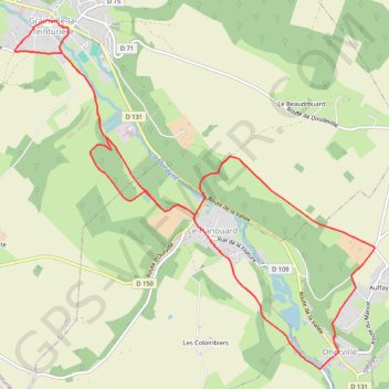 Itinéraire Les Basses Eaux - Grainville-la-Teinturière, distance, dénivelé, altitude, carte, profil, trace GPS