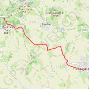 Itinéraire R Mt N 5,8 Openroute, distance, dénivelé, altitude, carte, profil, trace GPS