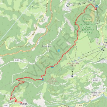 Itinéraire TourduBeaufortain-itrekkings, distance, dénivelé, altitude, carte, profil, trace GPS
