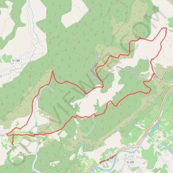 Itinéraire D'Eyrolles à Villeperdrix, distance, dénivelé, altitude, carte, profil, trace GPS