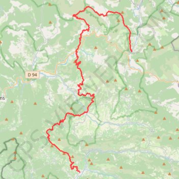 Itinéraire Tour des Baronnies. De Buis-les-Baronnies à Rémuzat (Drôme), distance, dénivelé, altitude, carte, profil, trace GPS