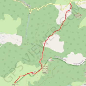 Itinéraire Le Puech, distance, dénivelé, altitude, carte, profil, trace GPS