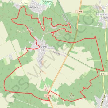 Itinéraire Tour de Beauvais, distance, dénivelé, altitude, carte, profil, trace GPS