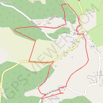 Itinéraire Circuit des lavoirs - Rougnac, distance, dénivelé, altitude, carte, profil, trace GPS