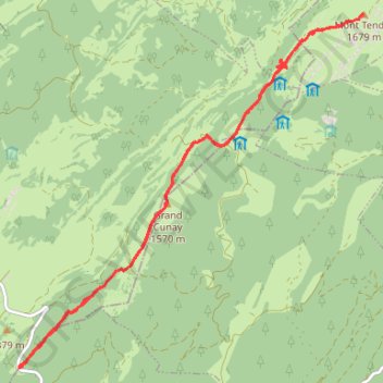 Itinéraire Col du Marchairuz Mont tendre, distance, dénivelé, altitude, carte, profil, trace GPS