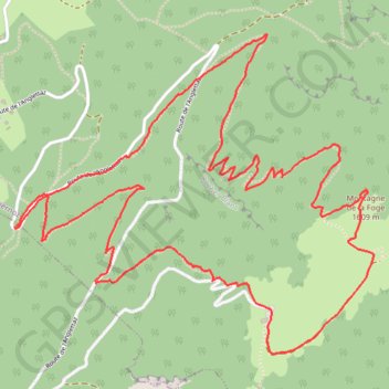 Itinéraire Montagne de la Foge, distance, dénivelé, altitude, carte, profil, trace GPS